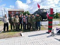 Традиционная встреча: они несли службу на границе