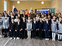 Новоалексеевские школьники встретились  с участниками боевых действий